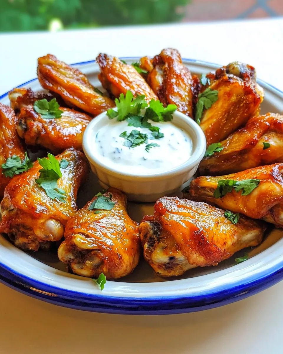 Homemade Spicy Middle Eastern Chicken Wings photo