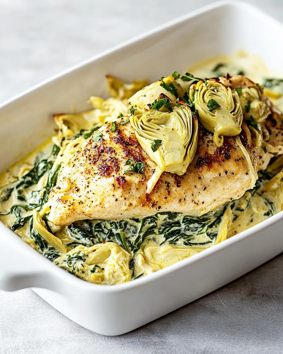 Classic Spinach Artichoke Chicken image
