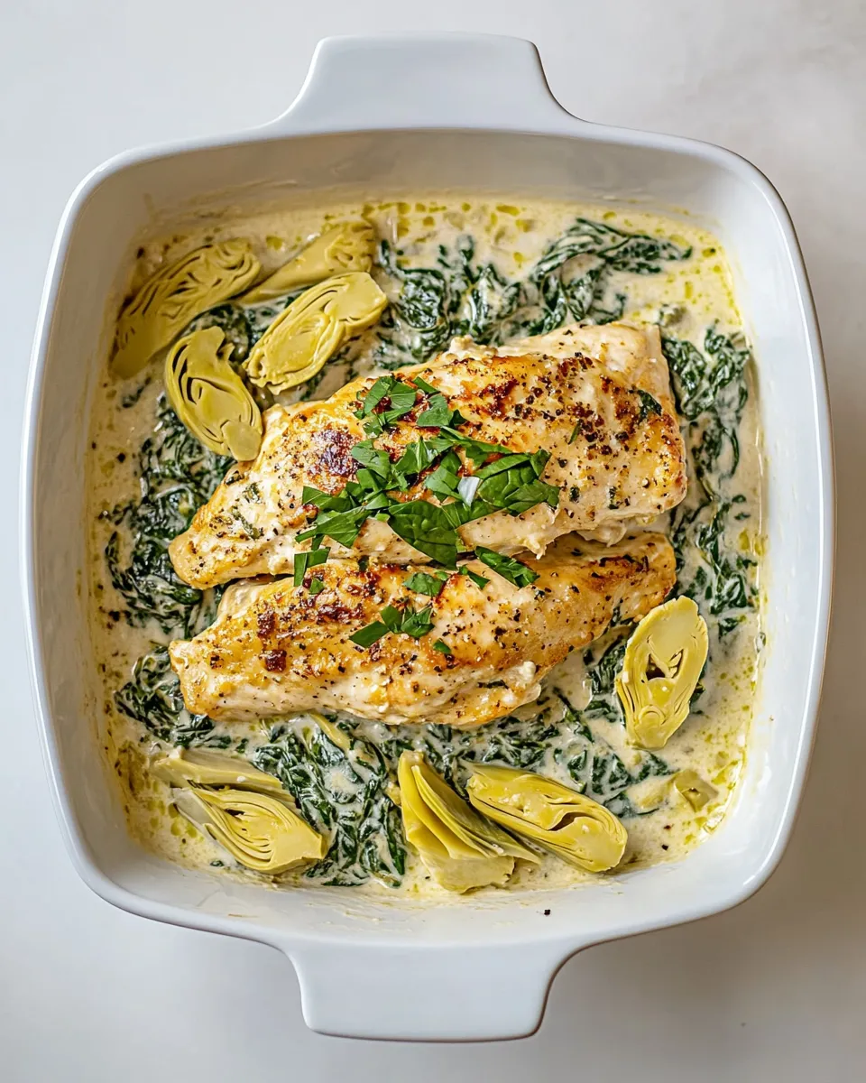 Easy Spinach Artichoke Chicken recipe photo