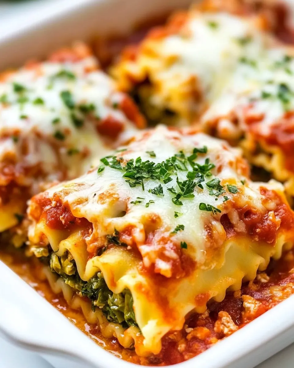 Homemade Spinach Artichoke Lasagna Roll-ups recipe photo