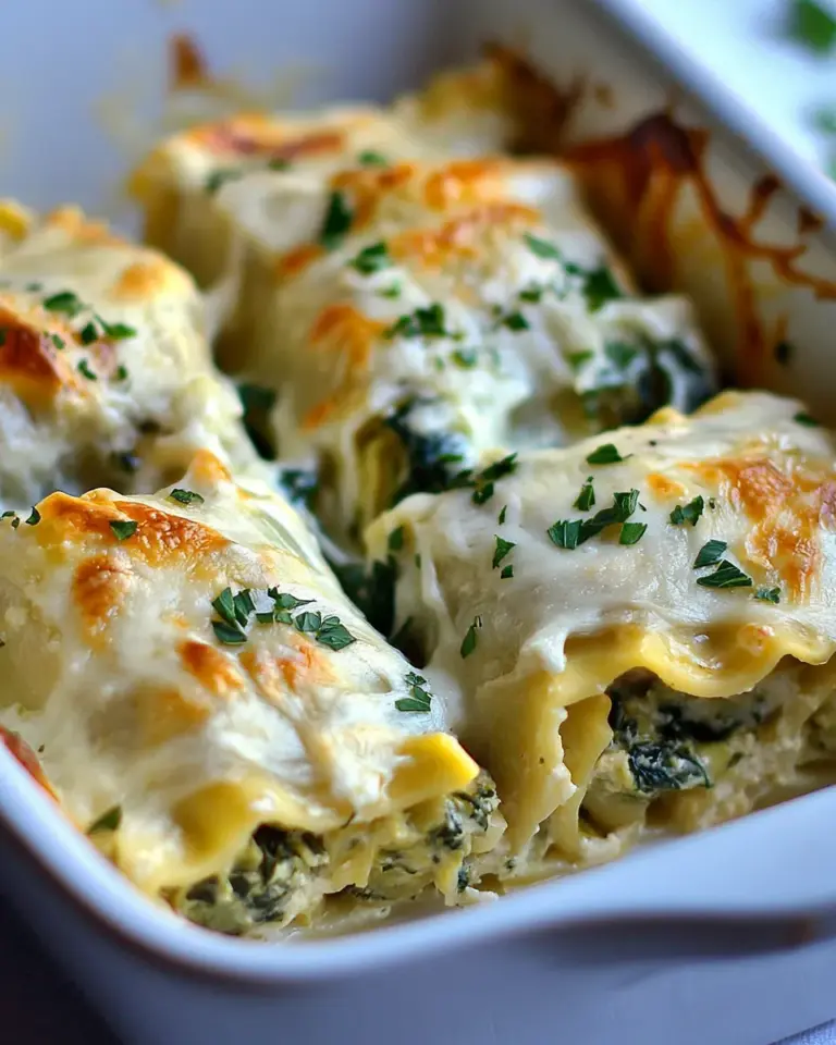 Homemade Spinach Artichoke Lasagna Rolls Recipe photo