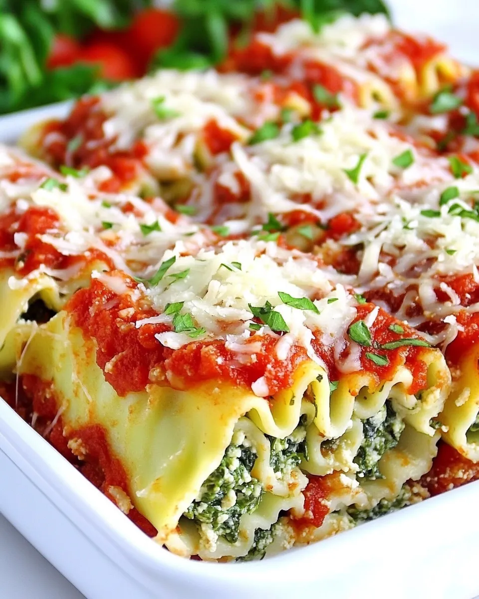 Homemade Spinach Lasagna Roll Ups Recipe photo