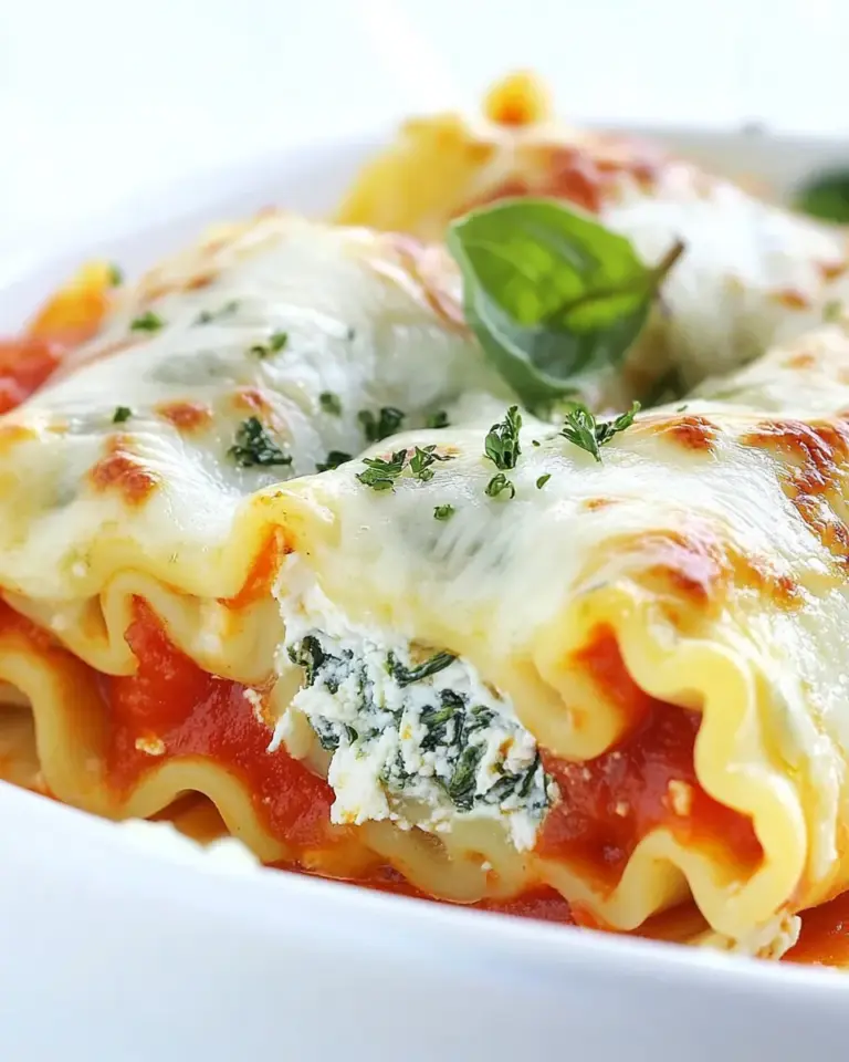 Homemade Spinach Lasagna Rolls photo