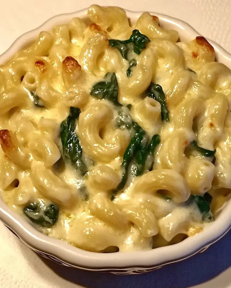 Homemade Spinach Macaroni and Cheese photo