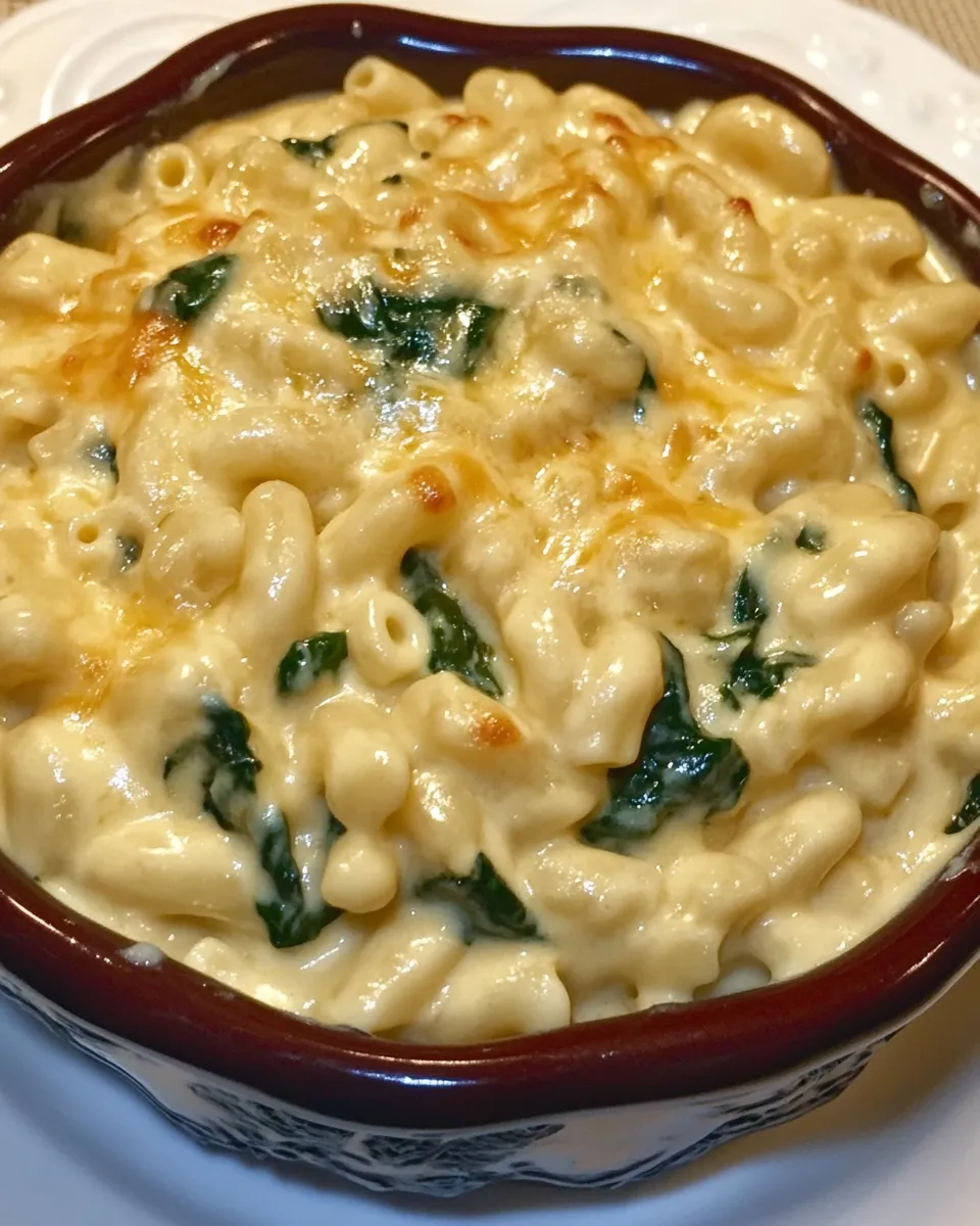 Easy Spinach Macaroni and Cheese recipe photo