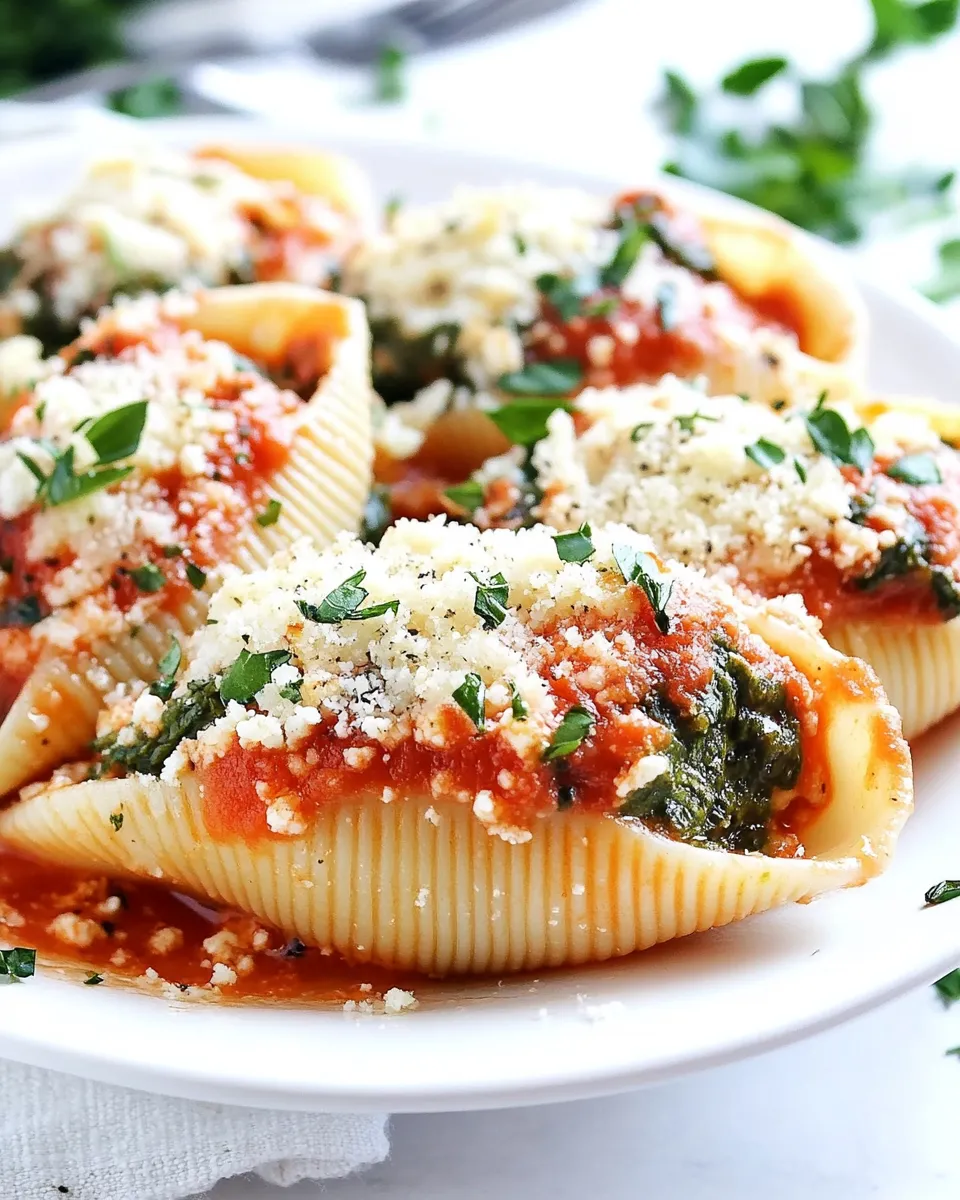 Homemade Spinach Ricotta Stuffed Shells photo