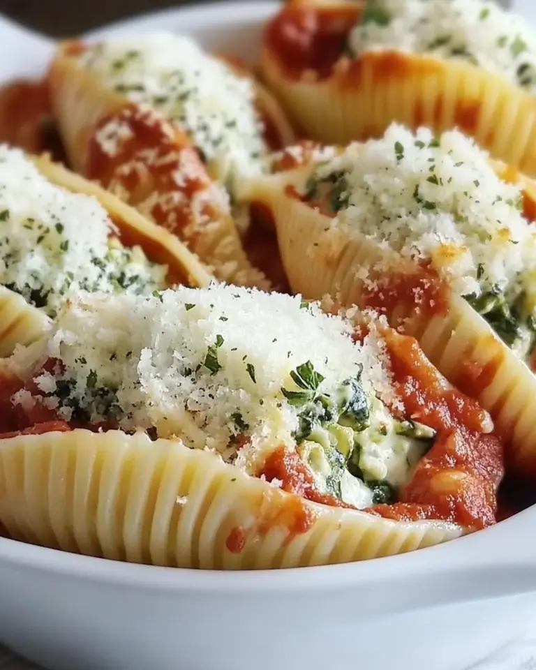 Homemade Spinach Stuffed Pasta Shells photo