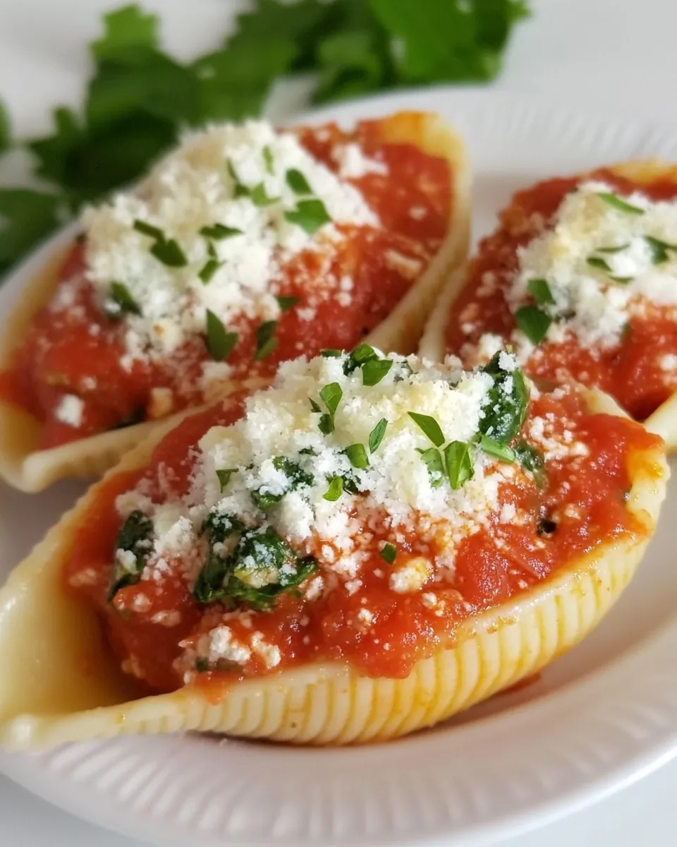 Classic Spinach Stuffed Pasta Shells image