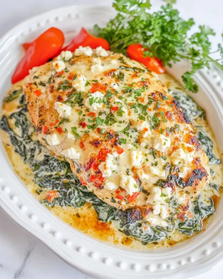 Homemade Spinach and Feta Chicken photo