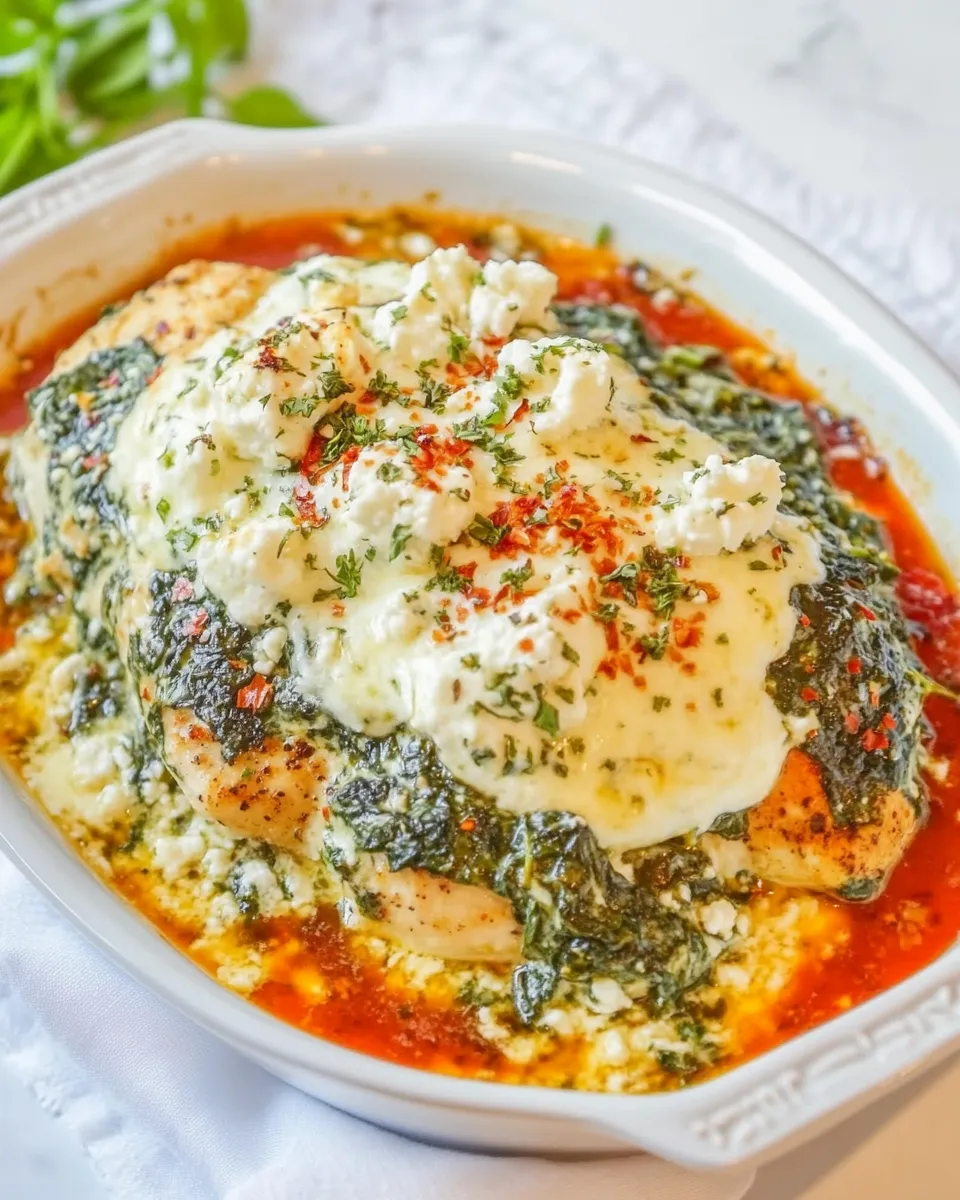 Classic Spinach and Feta Chicken image