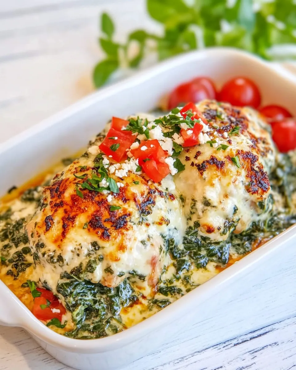 Delicious Spinach and Feta Chicken dish photo