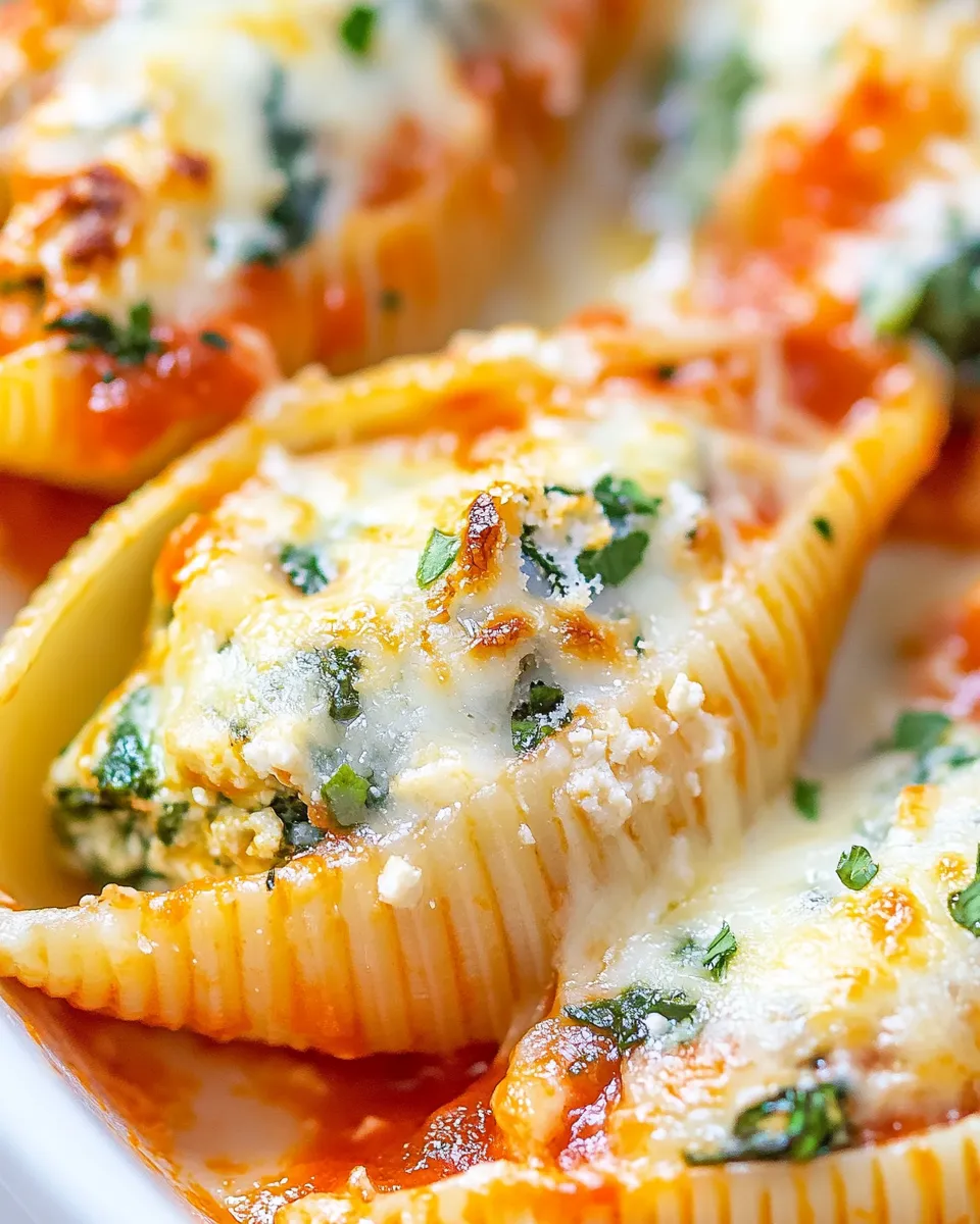 Homemade Spinach and Ricotta Stuffed Shells photo