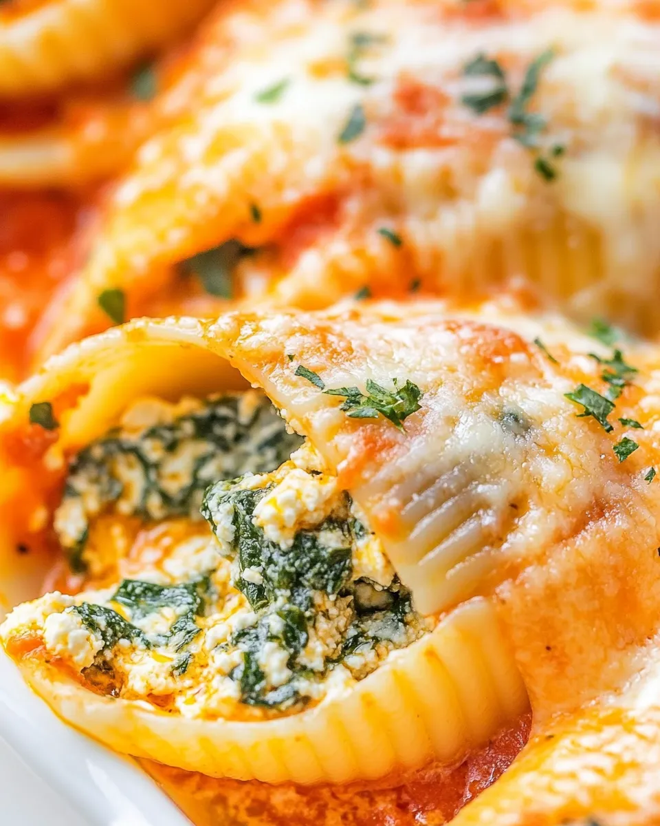 Classic Spinach and Ricotta Stuffed Shells image