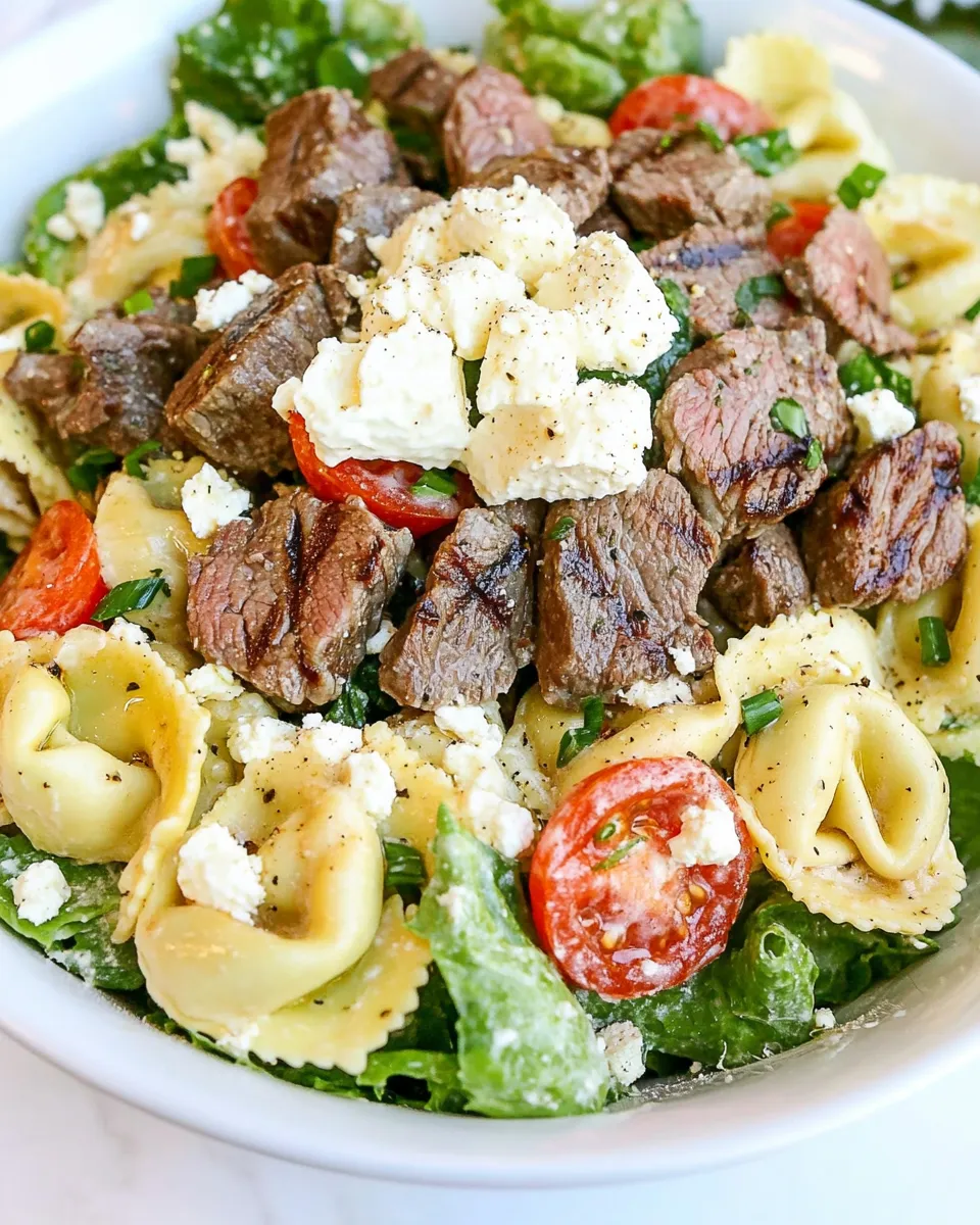 Delicious Steak and Tortellini Salad image