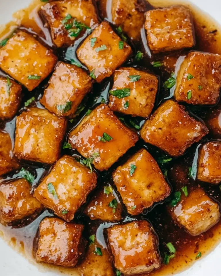 Homemade Sticky Marmalade Tofu photo