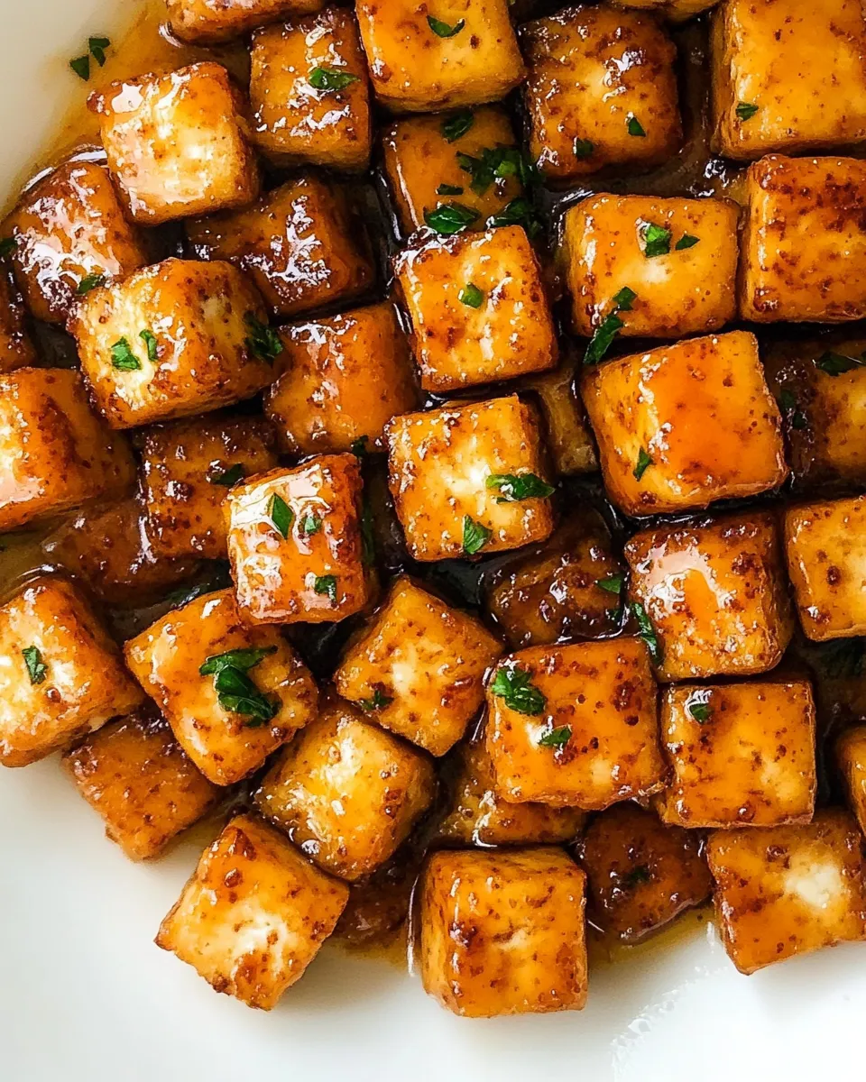 Easy Sticky Marmalade Tofu recipe photo