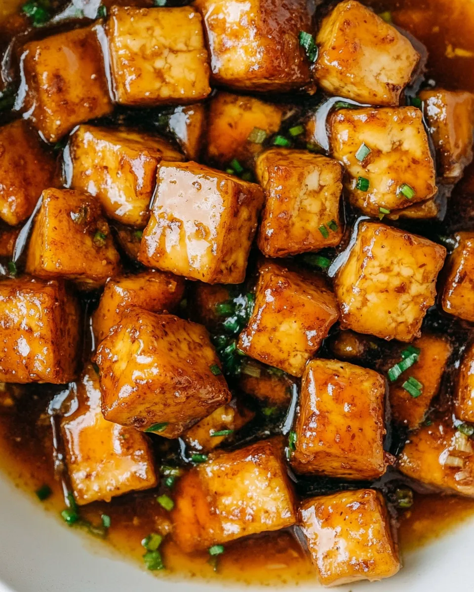 Delicious Sticky Marmalade Tofu dish photo