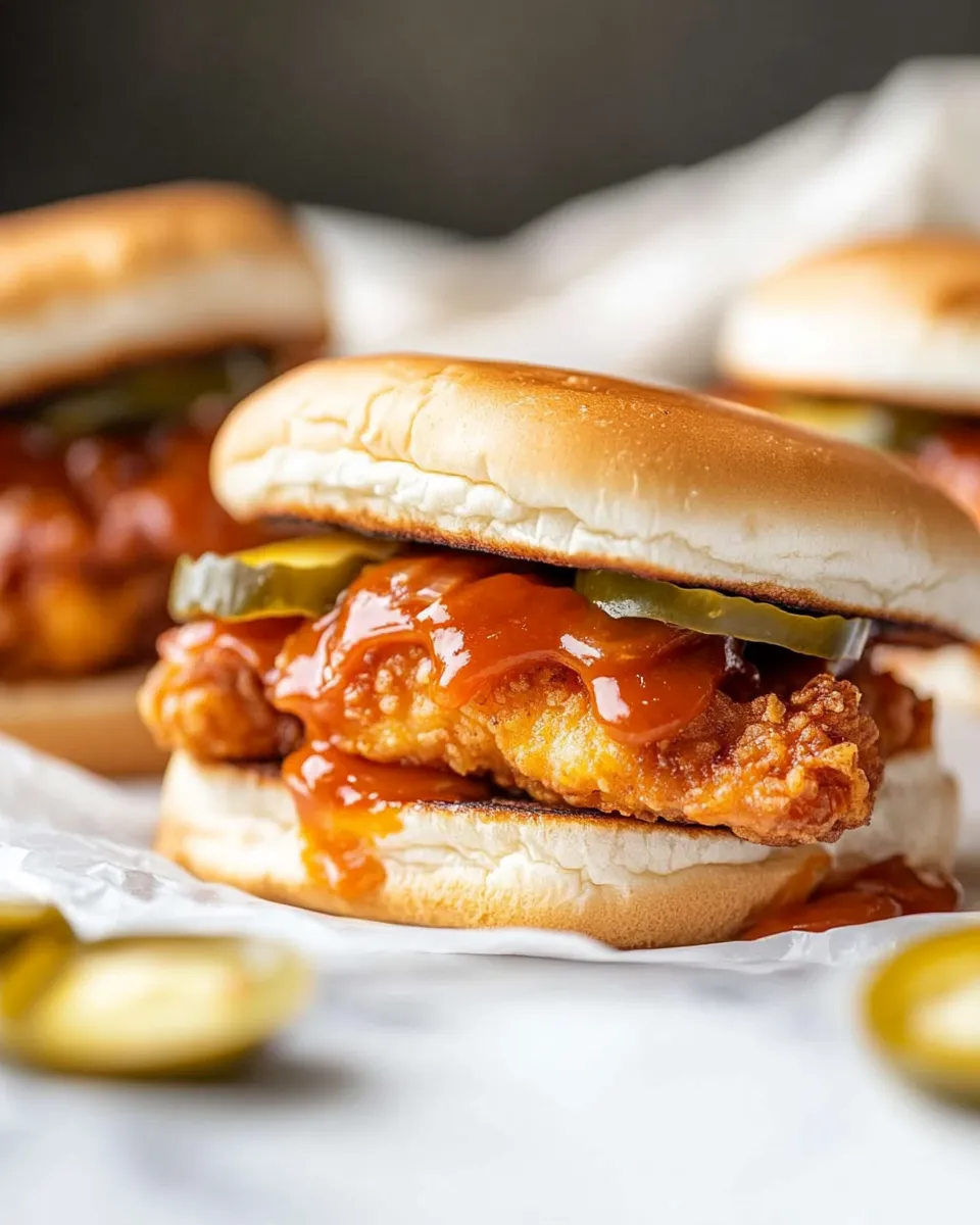 Classic Sticky Sweet Chili Fried Chicken Sandwiches image