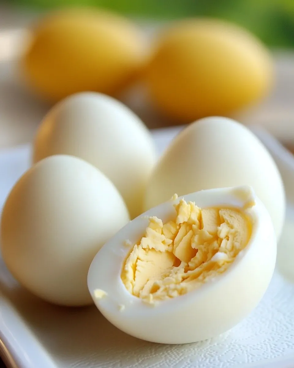 Quick Stovetop Hard-Boiled Eggs food shot