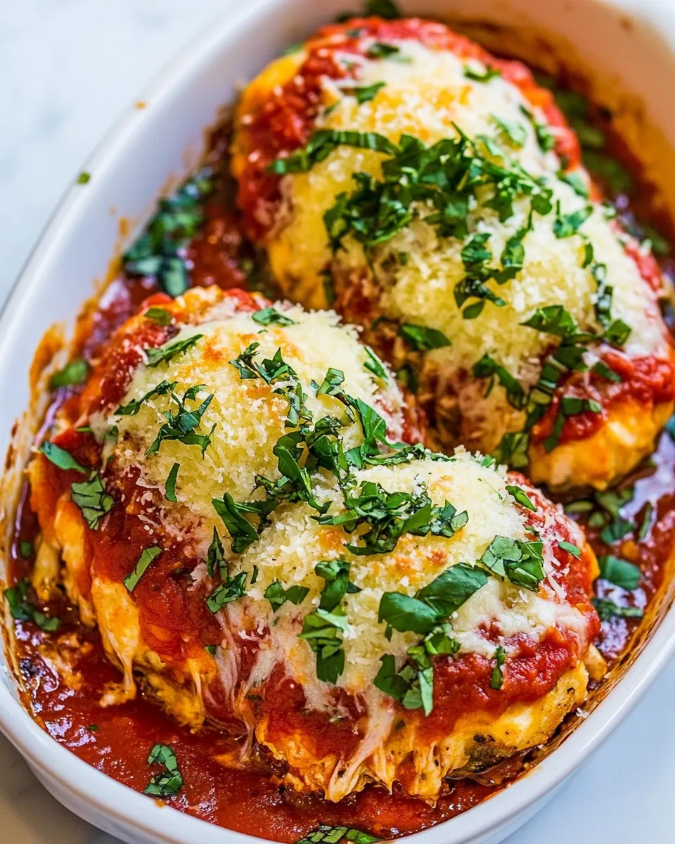 Delicious Stuffed Chicken Parmesan Recipe (with GF Option) dish photo