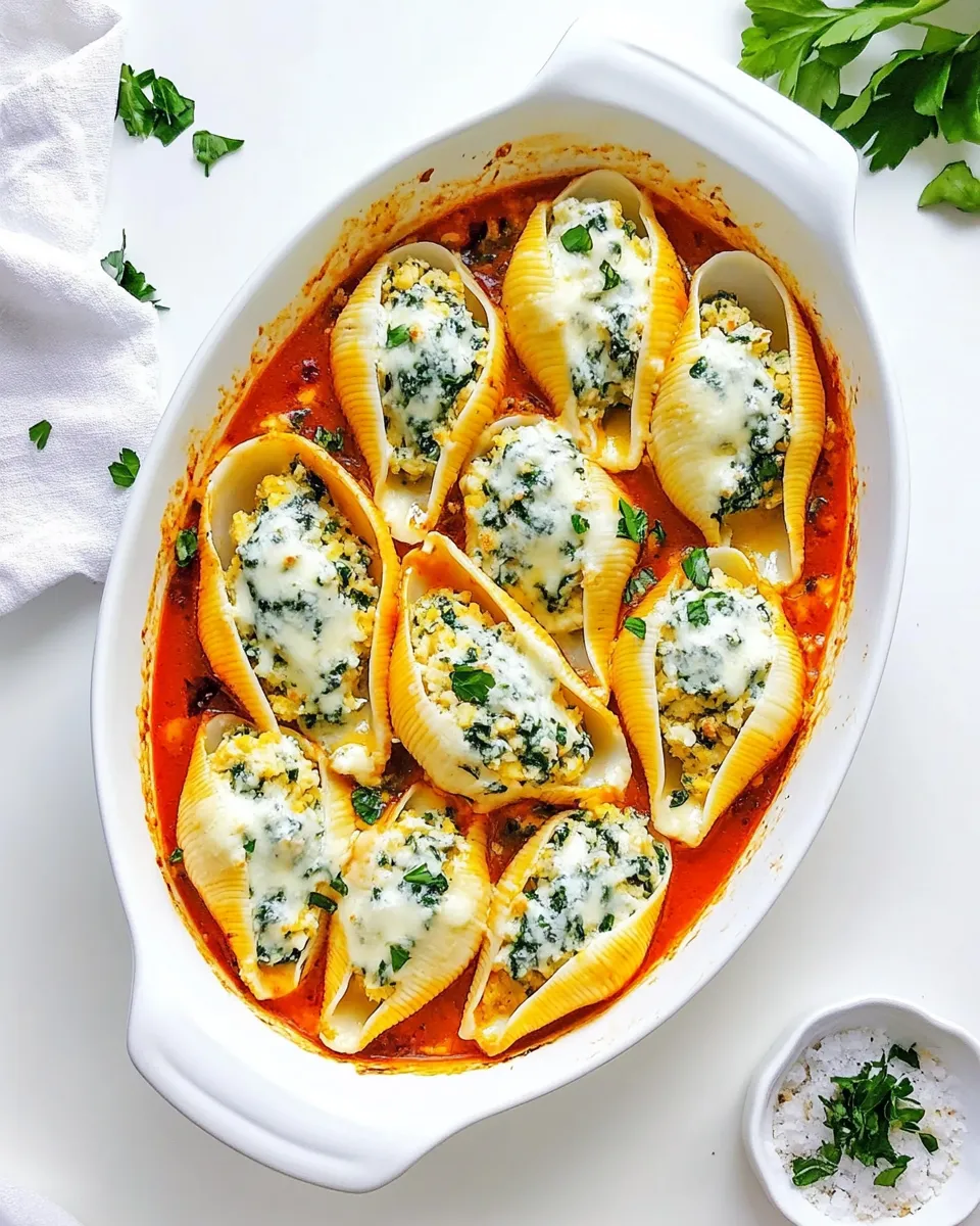 Delicious Stuffed Shells shot