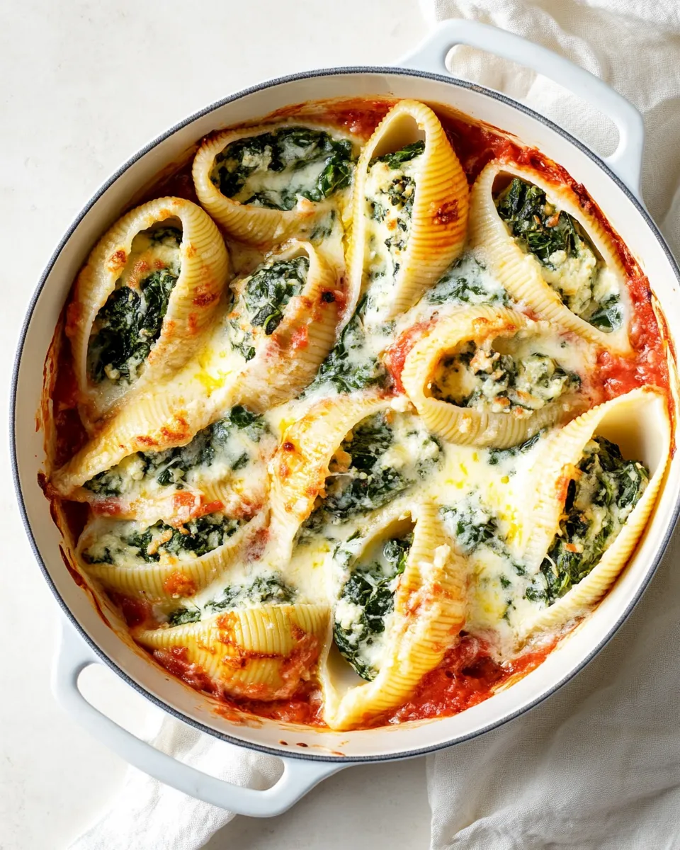Classic Stuffed Shells Recipe (Spinach and Cheese) image