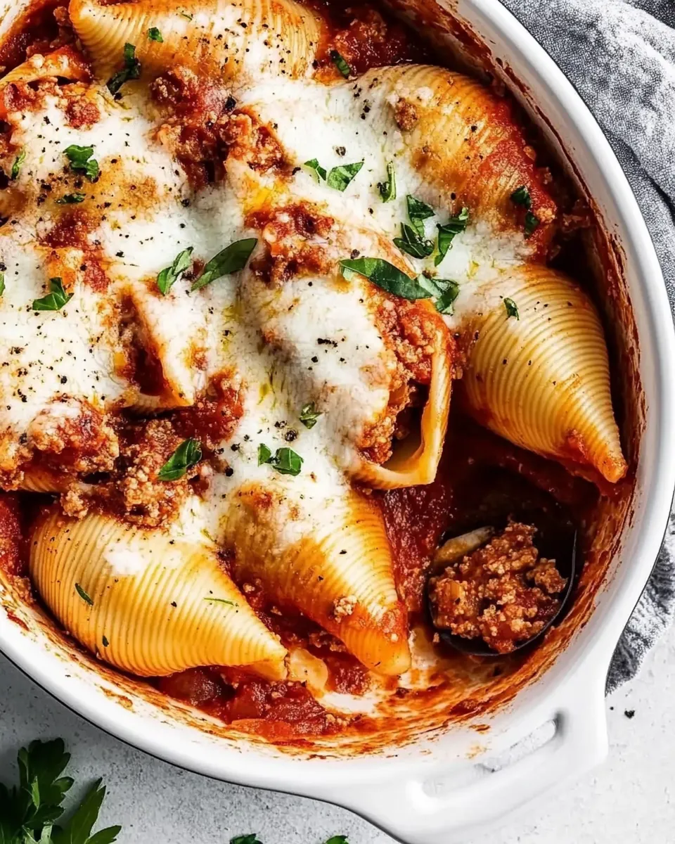 Homemade Stuffed Shells with Meat photo