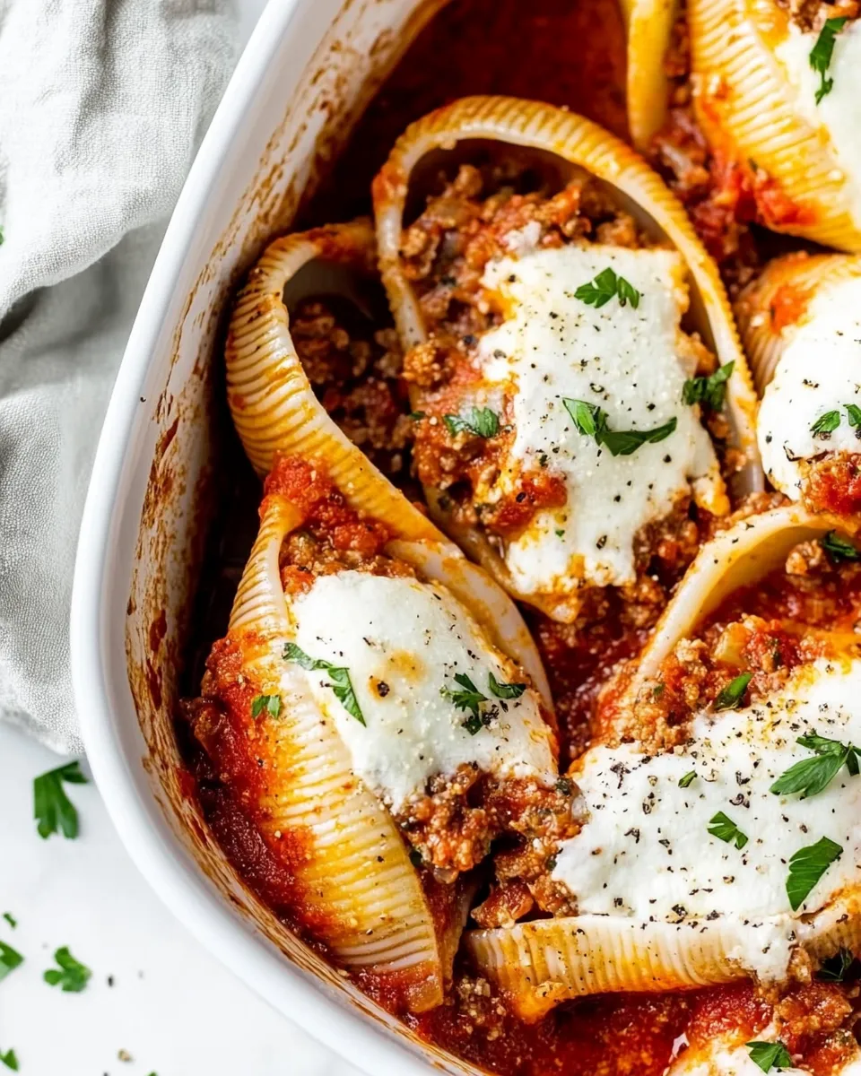Classic Stuffed Shells with Meat image