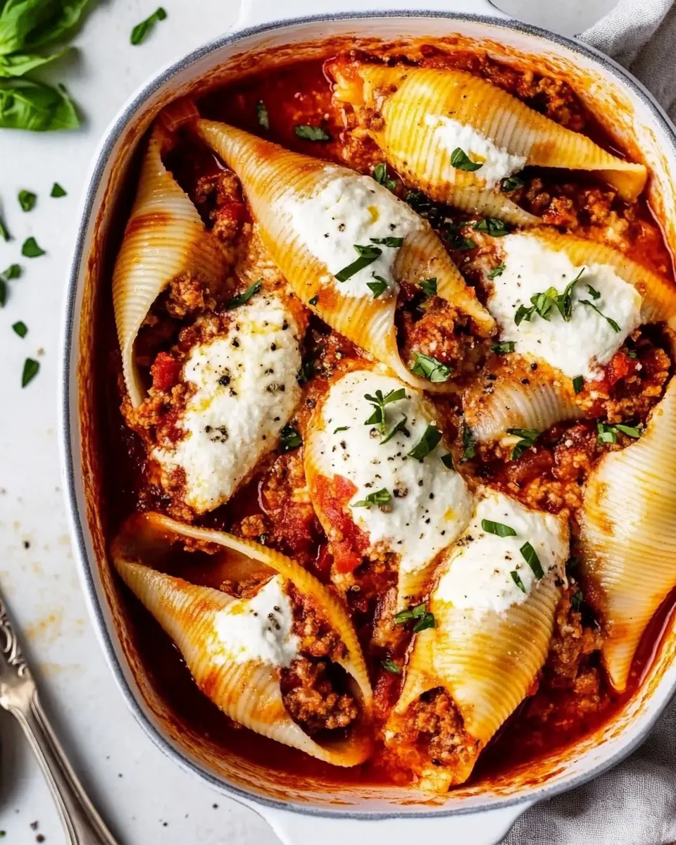 Easy Stuffed Shells with Meat recipe photo
