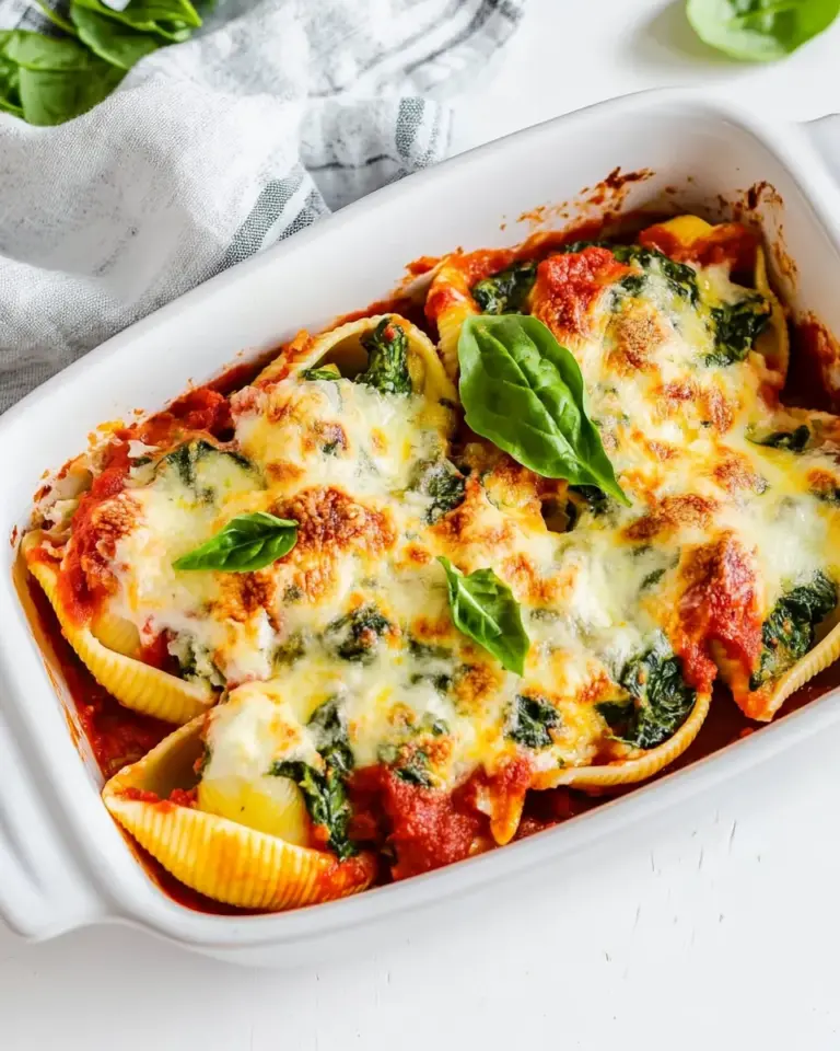 Homemade Stuffed Shells with Spinach photo