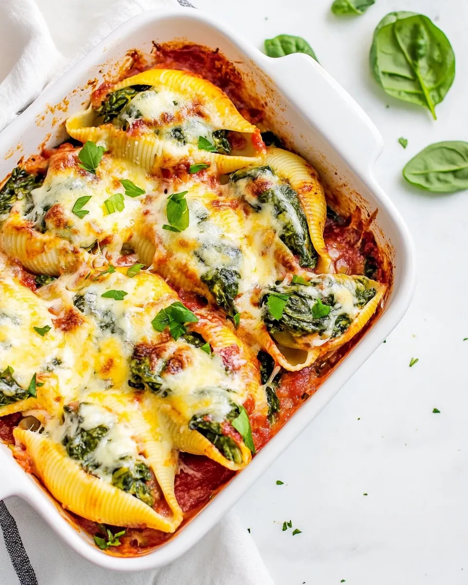 Classic Stuffed Shells with Spinach image
