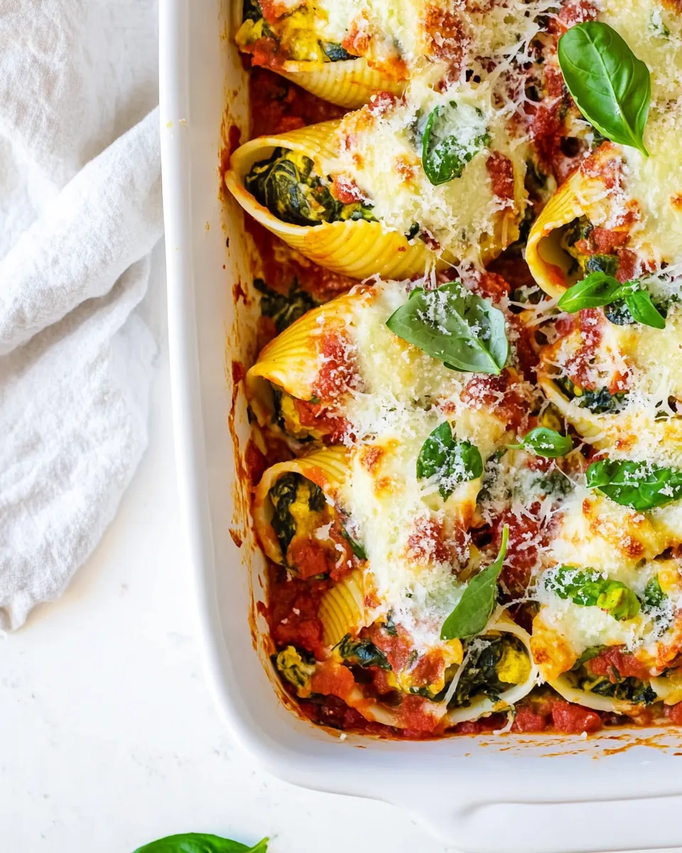 Easy Stuffed Shells with Spinach recipe photo