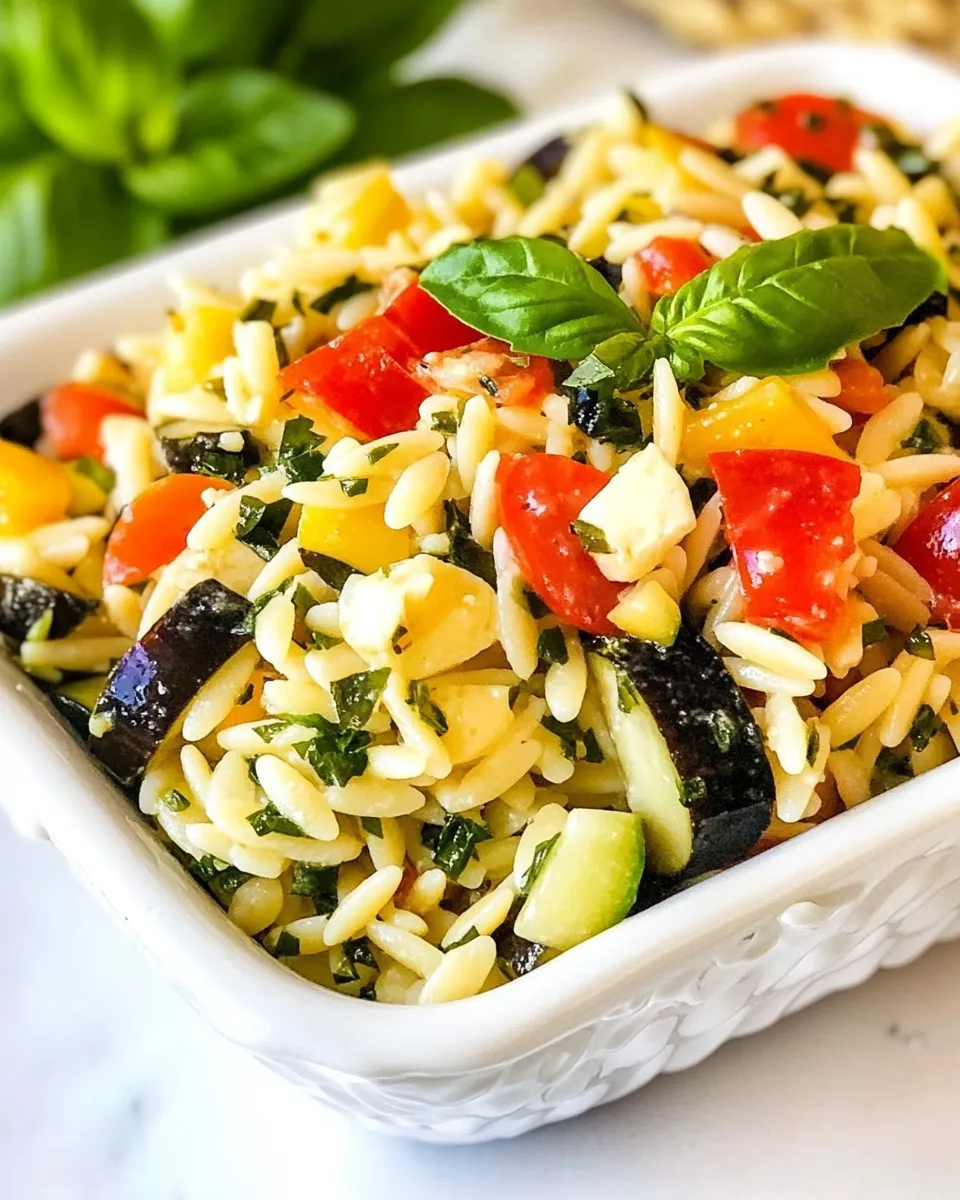 Homemade Summer Orzo Salad photo