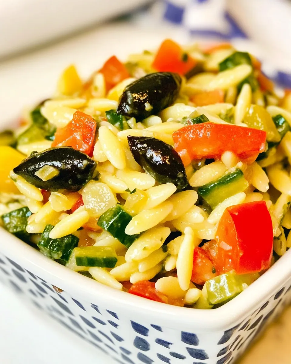 Easy Summer Orzo Salad recipe photo