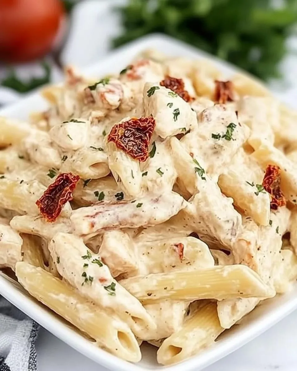 Homemade Sun-Dried Tomato Chicken Pasta Recipe photo