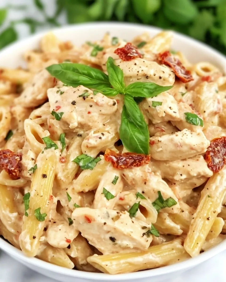 Delicious Sun-Dried Tomato Chicken Pasta Recipe dish photo
