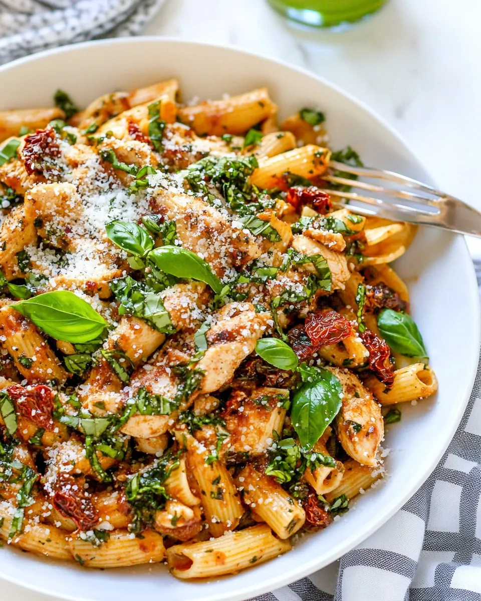 Classic Sun-Dried Tomato Pasta with Chicken image