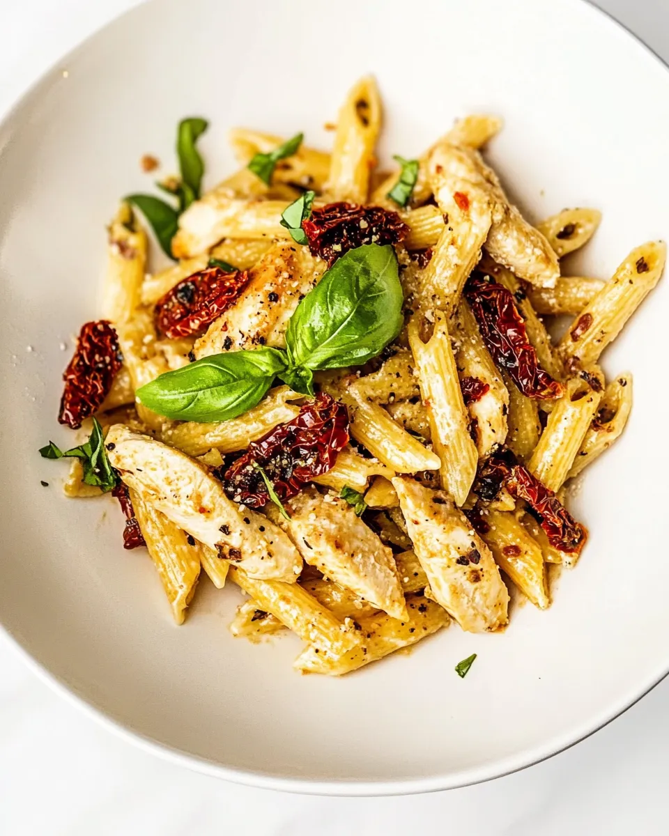 Classic Sun-dried Tomato Chicken Pasta dish photo