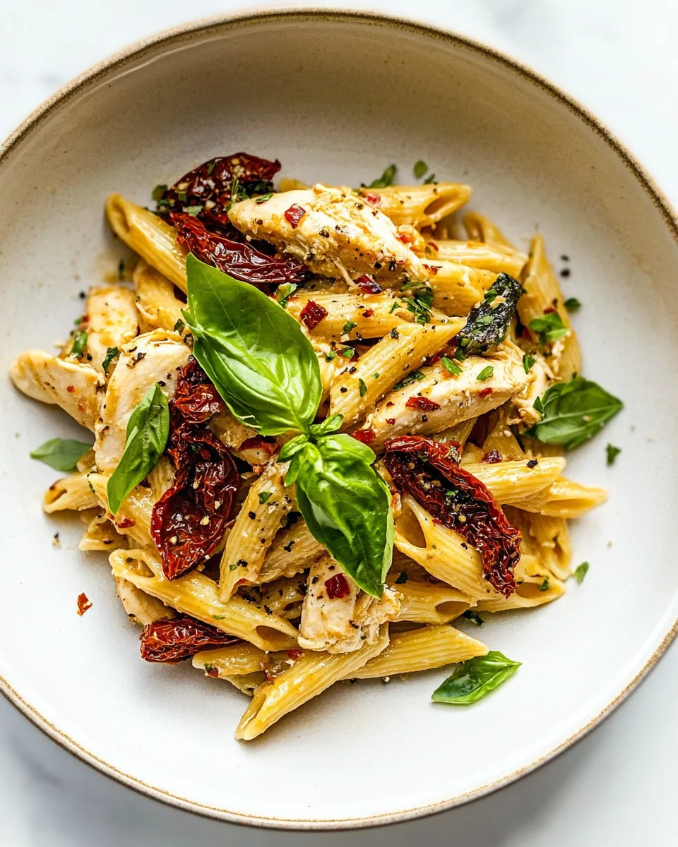 Easy Sun-dried Tomato Chicken Pasta recipe image