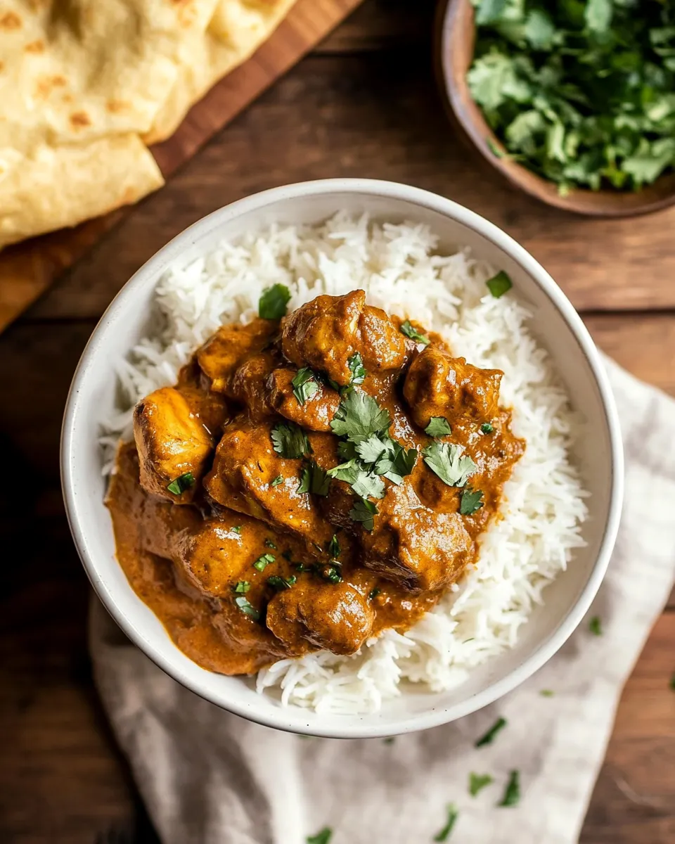 Tasty Super Simple Coconut Chicken Tikka Masala. shot