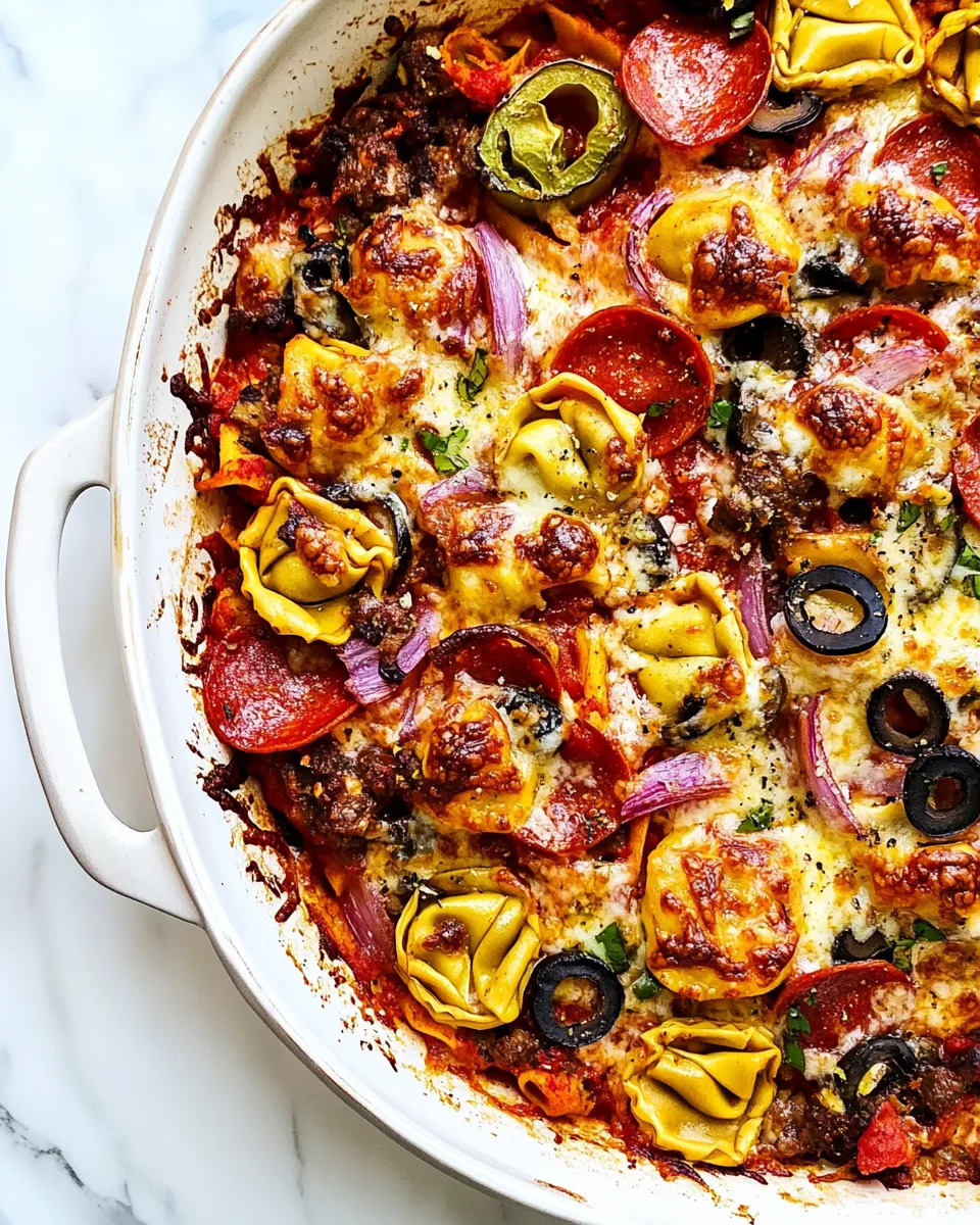 Classic Supreme Pizza Tortellini Bake image