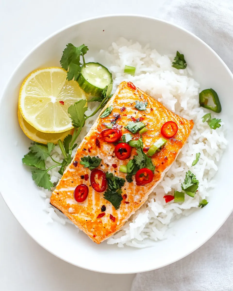 Easy Sweet Chili Salmon food shot
