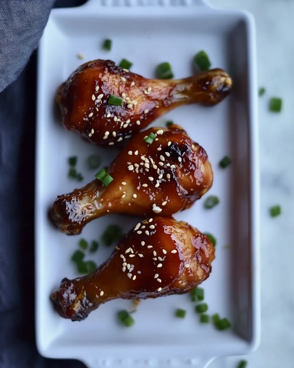 Easy Sweet and Spicy Chicken Drumsticks food shot