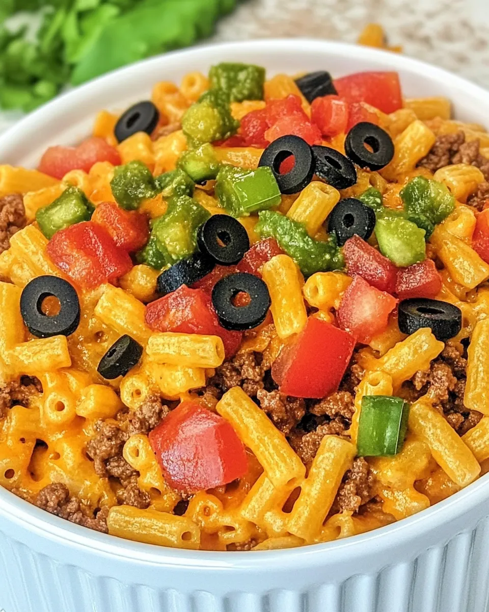 Homemade Taco Macaroni and Cheese photo