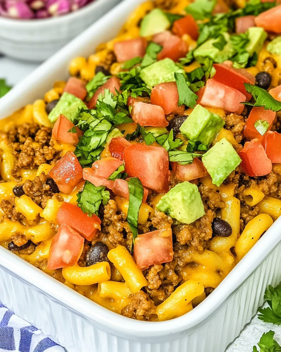 Easy Taco Macaroni and Cheese recipe photo
