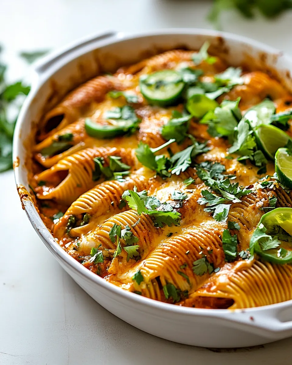 Quick Taco Pasta Shells shot