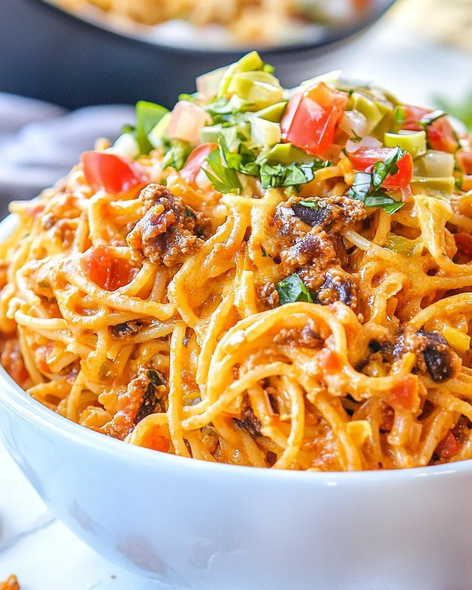 Easy Taco Spaghetti photo