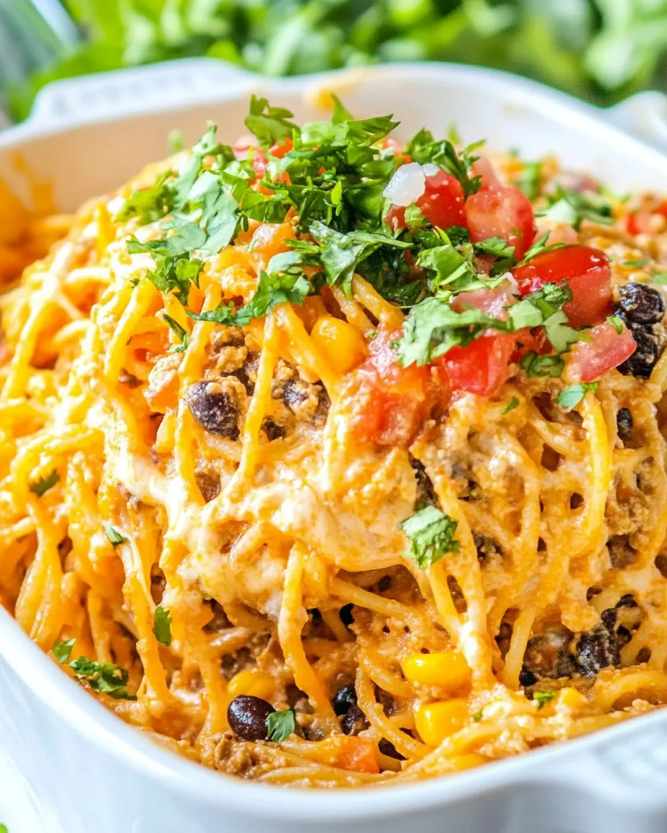 Savory Taco Spaghetti recipe photo