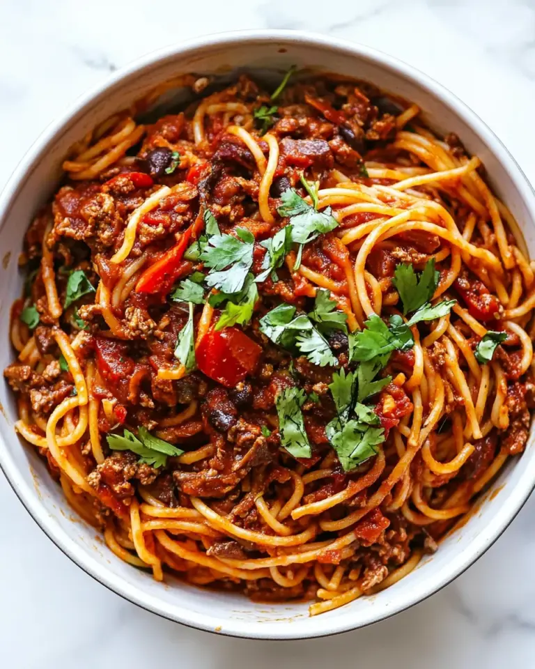 Easy Taco Spaghetti (One Pot) recipe photo