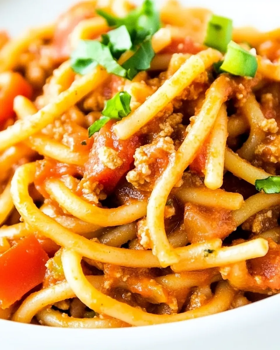 Classic Taco Spaghetti (Vegan!) image
